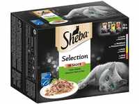 SHEBA® Portionsbeutel Multipack Selection in Sauce Feine Vielfalt 12 x 85g