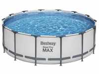 Bestway Steel Pro MAX™ Frame Pool Komplett-Set, rund, mit Filterpumpe,