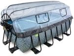 EXIT Stone Pool 400x200x122cm mit Sandfilterpumpe und Abdeckung und W&auml;rmepumpe...