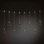 KONSTSMIDE LED Lichtervorhang, 8 Kunststoffsterne, 8 warmwei&szlig;e Dioden, 3V, Innen,