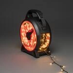 KONSTSMIDE Micro LED Lichterkette mit Kabelaufroller, 200 bernsteinfarb....