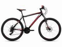 KS Cycling Mountainbike Hardtail 26'' Sharp schwarz-rot RH 46 cm
