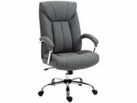 Vinsetto Bürostuhl mit Wippfunktion ergonomischer Stuhl mit gepolsterte...