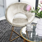 Samtstuhl SELESA Beige