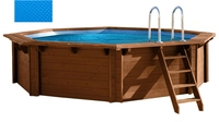 Interline Holzpool Sommer Abdeckpl&auml;ne &oslash; 4,40m (8-Eckig) 400 &micro;m