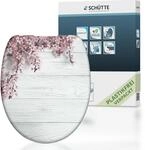 Duroplast WC-Sitz FLOWER&WOOD, mit Absenkautomatik