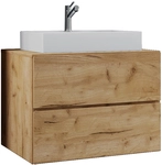Badblock Lendas S 80cm Unterschrank Honig-Eiche