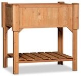 Hochbeet Kr&auml;uterbeet mit Pflanzfolie 90 x 60 x 90 cm