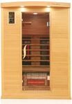 Infrarotkabine PIERSON PRO 135x105 cm Hemlock/Zeder, 3 Duo-Strahler, 1-2...