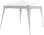 Faltpavillon Pavillon Zelt Festzelt Partyzelt Stahl Wei&szlig; 2,4x2,4x2,5 m