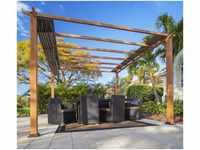 Paragon Outdoor Pavillon Florida ca. 12,25 m² Holzoptik
