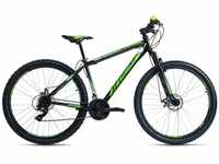 KS Cycling Mountainbike Hardtail 29'' Sharp schwarz-grün RH 46 cm