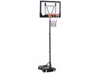 Basketballständer höhenverstellbar Basketballanlage mit Räder draußen Stahl...
