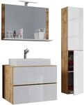 Badblock Lendas L 60cm Unterschrank + Spiegel + 1 Seitenschrank...