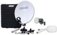 Camping Satellitenanlage Stahl Hellgrau 35 cm