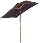 Sonnenschirm Knickbarer Gartenschirm einstellbar Dunkelgrau 200 x 150 x 230 cm