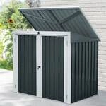 Home Deluxe M&uuml;lltonnenbox BASURA f&uuml;r 2x 240L M&uuml;lltonnen &ndash; Anthrazit