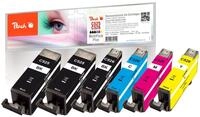 Peach Spar Pack Plus Tintenpatronen ersetzt Canon PGI-525*2, CLI-526