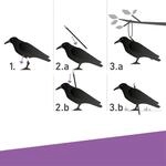 Gartenfigur RABE 37cm, schwarz