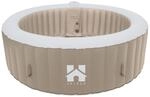 Home Deluxe Outdoor Whirlpool SPLASH - Beige- 6 Personen