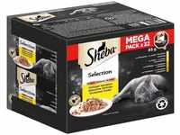 SHEBA Schale Mega Pack Selection in Sauce Geflügel Variation 32 x 85g