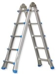 Vago-Tools Teleskopleiter Stehleiter Mehrzweckleiter Alu Leiter Klappleiter 4 x 5