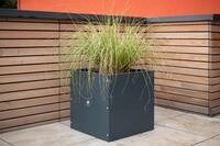 Herstera Garden Stahl Hochbeet Pflanzk&uuml;bel Cube anthrazit 50x50x50 cm