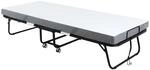 HOMCOM G&auml;stebett 2-in-1 Klappbett mit Rollen klappbar Stahl+Schaumstoff