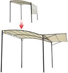 Pavillon Gartenpavillon Markise mit klappbarem Seitendach 300 x 250 cm