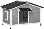 Hundeh&uuml;tte, Tannenholz, Hundehaus mit Asphaltdach, Outdoor, Wetterfeste