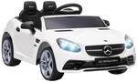 12 V Kinder Elektroauto, Kinderfahrzeug, Kinderauto mit LED, Wei&szlig;