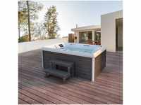 HOME DELUXE Outdoor Whirlpool STREAM inkl. Treppe und Thermoabdeckung
