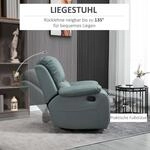 Relaxsessel 135&deg; neigbarer Liegesessel, drehbar mit Fu&szlig;st&uuml;tze, belastbar bis 150