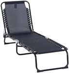 Sonnenliege faltbar, 4-stufige R&uuml;ckenlehne verstellbar, ca. 197 x 58 x 76 cm -