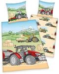 Traktor Bettwäsche Größe 80x80 + 135x200 cm Traktor Bettwäsche Größe 80x80 + 135x200 cm