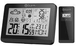 Moderne Design Funk-Wetterstation mit Aussensensor bennenbar Mondphase Sonnenaufgang