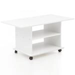 Wohnling Design Couchtisch 95 x 51 x 54,5 cm Wei&szlig;