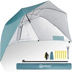 HOMECALL Strandmuschel mit umbrella system, UV-resistentes 50+ Umfunktionieren, f&uuml;r