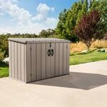 Kunststoff Ger&auml;tebox Aufbewahrungsbox M&uuml;lltonnenbox grau 108x191x132 cm