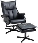 Relaxsessel mit Hocker, drehbarer Ruhesessel, TV-Sessel mit Liegefunktion