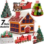 DEUBA Adventskalender rund Gro&szlig; 39 x 32,5cm mehrfarbig