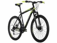 KS Cycling Mountainbike Hardtail 26" Catappa schwarz-grün RH 50 cm
