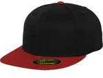 Flexfit Premium 210 Fitted 2-Tone Cap, black / red, L/XL
