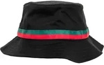 Flexfit Stripe Bucket Hat, black/firered/green