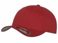 Flexfit® Wooly Combed Bacecap mit Flexband für eine optimale Passform, red, S/M