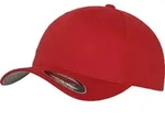 Flexfit&reg; Wooly Combed Bacecap mit Flexband f&uuml;r eine optimale Passform, red, S/M