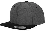 Flexfit Chambray-Suede Snapback Cap, black / black