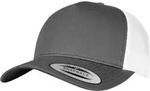 Flexfit 5-Panel Retro Trucker 2-Tone Cap, charcoal/white