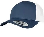 Flexfit 5-Panel Retro Trucker 2-Tone Cap, navy/white