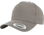 Flexfit 5-Panel Curved Classic Snapback Cap, grey